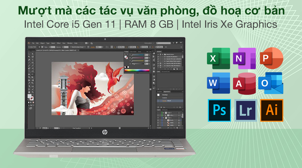 HP Pavilion 14 dv0510TU i5 1135G7 (46L79PA) - Cấu hình